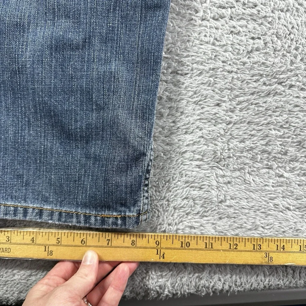 Levis 505 Mens Jeans 38x30 (37x28) Distressed Faded Blue  Regular Straight Y2K